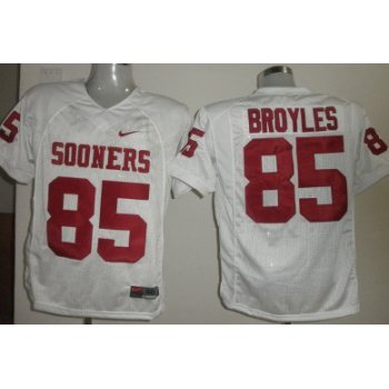 Oklahoma Sooners #85 Ryan Broyles White Jersey