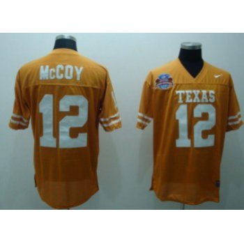 Texas Longhorns #12 McCoy Orange Jersey