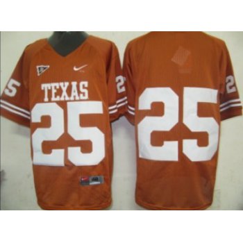 Texas Longhorns #25 Orange Jersey