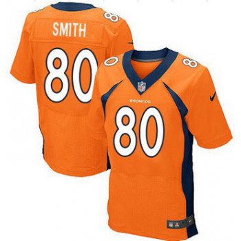 Men's Denver Broncos #80 Rod Smith Orange Retired Player NFL Nike Elite Jersey