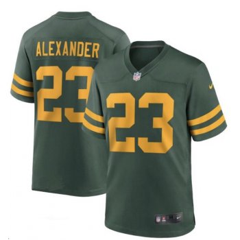 Men's Green Bay Packers #23 Jaire Alexander Green Yellow 2021 Vapor Untouchable Stitched NFL Nike Limited Jersey