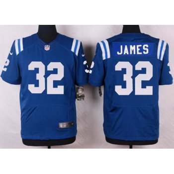 Men's Indianapolis Colts #32 Edgerrin James Royal Blue Retired Player NFL Nike Elite Jersey