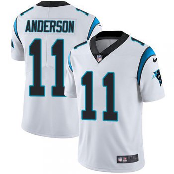 Men's Nike Panthers #11 Robby Anderson White Stitched NFL Vapor Untouchable Limited Jersey