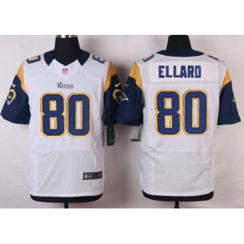 Men's St. Louis Rams #80 Henry Ellard White Retired Player NFL Nike Elite Jersey