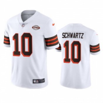 Cleveland Browns 10 Anthony Schwartz Nike 1946 Collection Alternate Vapor Limited NFL Jersey White