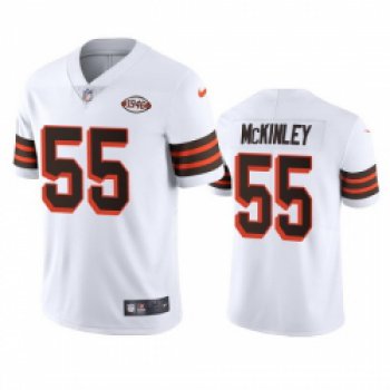 Cleveland Browns 55 Takkarist Mckinley Nike 1946 Collection Alternate Vapor Limited NFL Jersey White