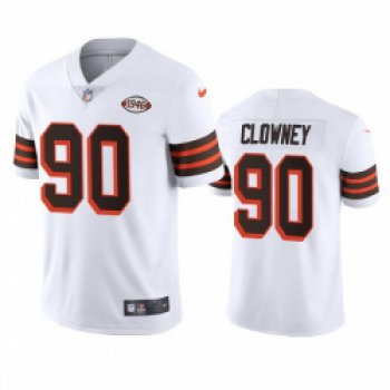 Cleveland Browns 90 Jadeveon Clowney Nike 1946 Collection Alternate Vapor Limited NFL Jersey White