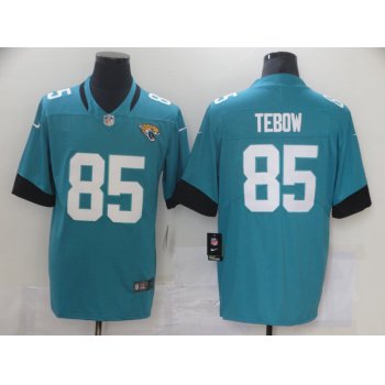 Men Jacksonville Jaguars 85 Tebow Green Nike Vapor Untouchable Limited 2021 NFL Jersey