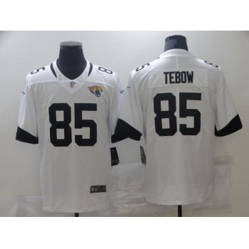 Men Jacksonville Jaguars 85 Tebow White Nike Vapor Untouchable Limited 2021 NFL Jersey