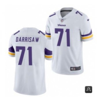 Men Minnesota Vikings #71 Christian Darrisaw White 2021 Vapor Untouchable Limited Stitched NFL Jersey