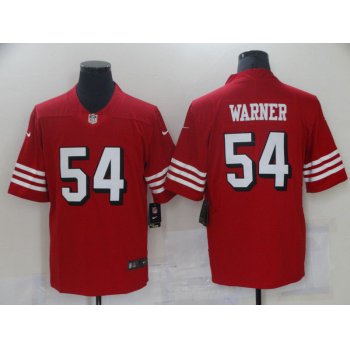 Men San Francisco 49ers 54 Warner Red Nike Vapor Untouchable Limited 2021 NFL Jersey