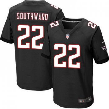 Men's Atlanta Falcons #22 Dezmen Southward Black Alternate NFL Nike Elite Jersey