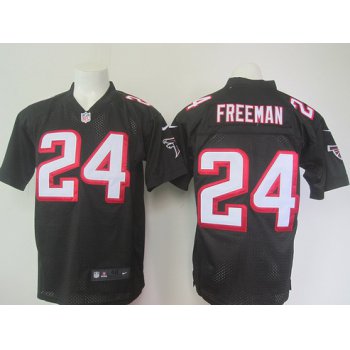 Men's Atlanta Falcons #24 Devonta Freeman Black Alternate NFL Nike Elite Jersey