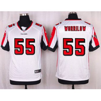 Men's Atlanta Falcons #55 Paul Worrilow White Road NFL Nike Elite Jersey