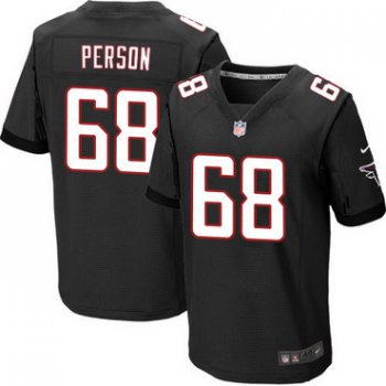 Men's Atlanta Falcons #68 Mike Person Black Alternate NFL Nike Elite Jersey