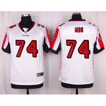 Men's Atlanta Falcons #74 Joey Mbu White Road NFL Nike Elite Jersey