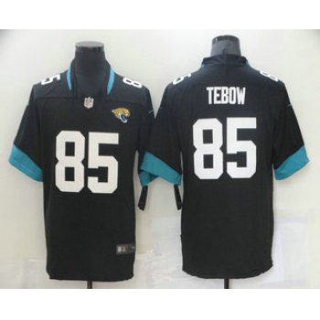 Men's Jacksonville Jaguars #85 Tim Tebow Black 2021 Vapor Untouchable Stitched NFL Nike Limited Jersey