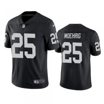 Men's Las Vegas Raiders #25 Trevon Moehrig Black Vapor Limited Nike Jersey