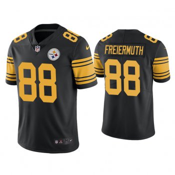 Men's Pittsburgh Steelers #88 Pat Freiermuth Rush Limited Black Jersey