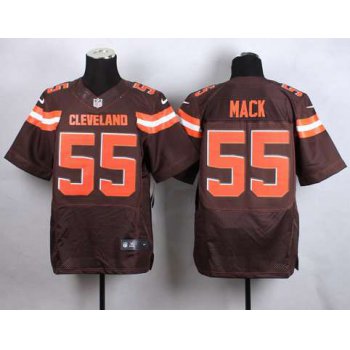 Men's Cleveland Browns #55 Alex Mack 2015 Nike Brown Elite Jersey