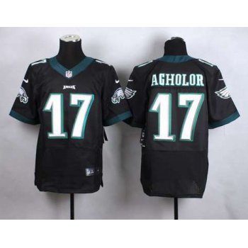 Men's Philadelphia Eagles #17 Nelson Agholor 2014 Nike Black Elite Jersey