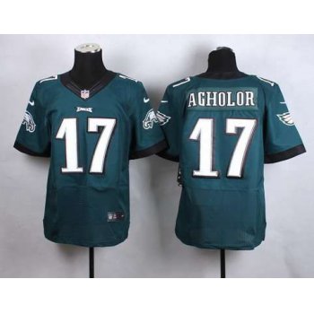 Men's Philadelphia Eagles #17 Nelson Agholor 2014 Nike Dark Green Elite Jersey