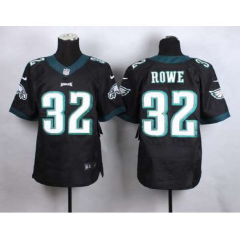 Men's Philadelphia Eagles #32 Eric Rowe 2014 Nike Black Elite Jersey