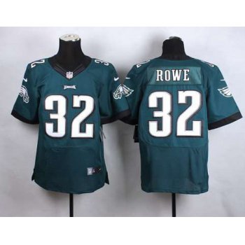 Men's Philadelphia Eagles #32 Eric Rowe 2014 Nike Dark Green Elite Jersey