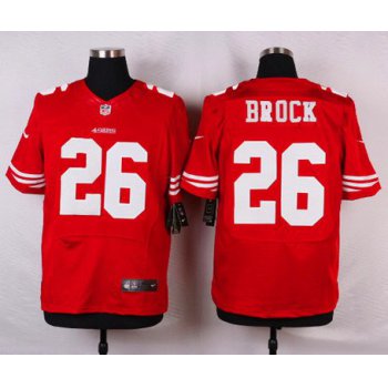 Men's San Francisco 49ers #26 Tramaine Brock Scarlet Red Team Color NFL Nike Elite Jersey