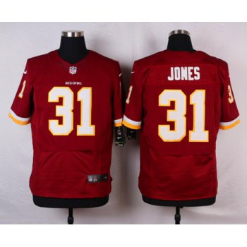 Men's Washington Redskins #31 Matt Jones Burgundy Red Team Color NFL Nike Elite Jersey