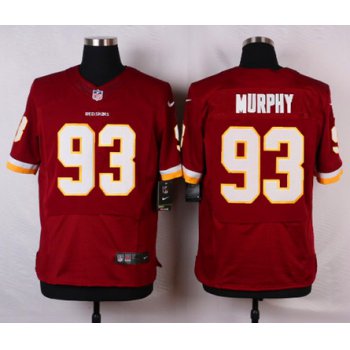 Men's Washington Redskins #93 Trent Murphy Burgundy Red Team Color NFL Nike Elite Jersey