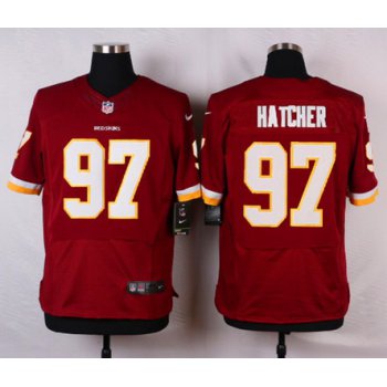 Men's Washington Redskins #97 Jason Hatcher Burgundy Red Team Color NFL Nike Elite Jersey