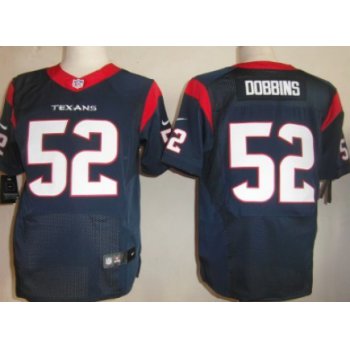 Nike Houston Texans #52 Tim Dobbins Blue Elite Jersey