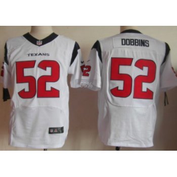 Nike Houston Texans #52 Tim Dobbins White Elite Jersey