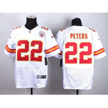 Nike Kansas City Chiefs #22 Marcus Peters White Elite Jersey