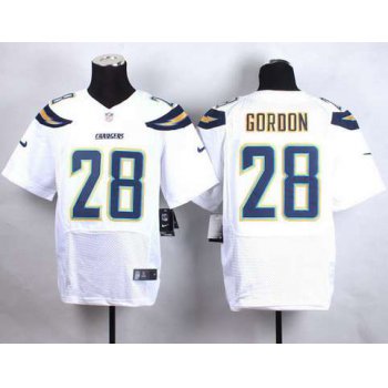 Nike San Diego Chargers #28 Melvin Gordon 2013 White Elite Jersey