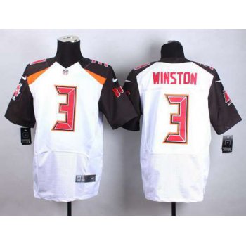 Tampa Bay Buccaneers #3 Jameis Winston 2015 NFL Draft 1st Overall Pick Nike White Elite Jersey