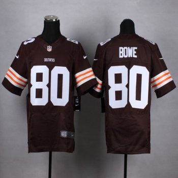 Nike Cleveland Browns #80 Dwayne Bowe Brown Elite Jersey