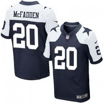 Nike Dallas Cowboys #20 Darren McFadden Blue Thanksgiving Elite Jersey