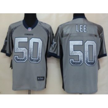 Nike Dallas Cowboys #50 Sean Lee Drift Fashion Gray Elite Jersey