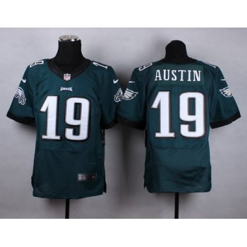 Nike Philadelphia Eagles #19 Miles Austin Dark Green Elite Jersey