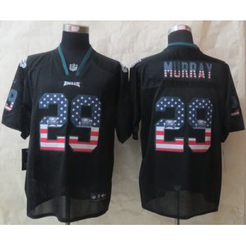 Nike Philadelphia Eagles #29 DeMarco Murray 2014 USA Flag Fashion Black Elite Jersey