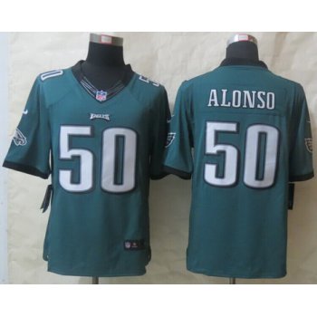 Nike Philadelphia Eagles #50 Kiko Alonso Dark Green Limited Jersey