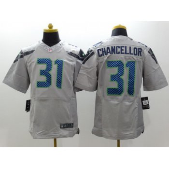 Nike Seattle Seahawks #31 Kam Chancellor Gray Elite Jersey