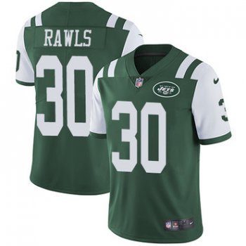 Nike New York Jets #30 Thomas Rawls Green Team Color Men's Stitched NFL Vapor Untouchable Limited Jersey