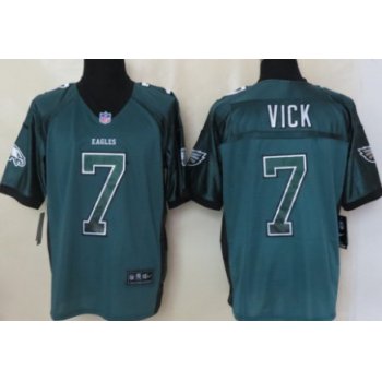 Nike Philadelphia Eagles #7 Michael Vick Drift Fashion Green Elite Jersey