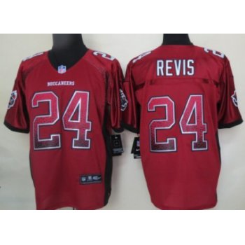 Nike Tampa Bay Buccaneers #24 Darrelle Revis Drift Fashion Red Elite Jersey