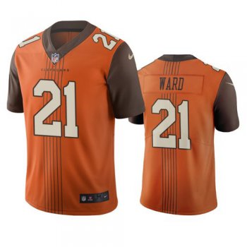 Cleveland Browns #21 Denzel Ward Brown Vapor Limited City Edition NFL Jersey