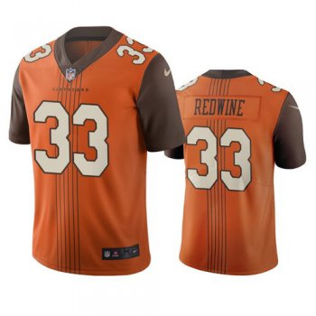 Cleveland Browns #33 Sheldrick Redwine Brown Vapor Limited City Edition NFL Jersey