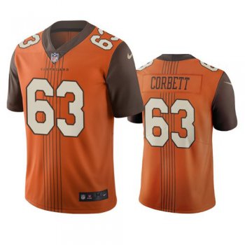 Cleveland Browns #63 Austin Corbett Brown Vapor Limited City Edition NFL Jersey